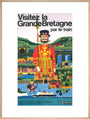 'Visitez la Grande Bretagne par le Train', BR poster, 1966 art print extra large natural Art Print - Science Museum Shop
