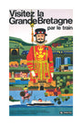 'Visitez la Grande Bretagne par le Train', BR poster, 1966 unstretched canvas large none Art Print - Science Museum Shop