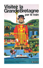 'Visitez la Grande Bretagne par le Train', BR poster, 1966 unstretched canvas extra large none Art Print - Science Museum Shop