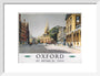 'Oxford', BR (WR) poster, 1958 art print small white Art Print - Science Museum Shop