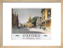 'Oxford', BR (WR) poster, 1958 art print small natural Art Print - Science Museum Shop
