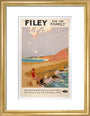 Filey for the Family', LNER poster, 1923-1947. art print small gold Art Print - Science Museum Shop