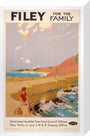 Filey for the Family', LNER poster, 1923-1947. stretched canvas medium none Art Print - Science Museum Shop