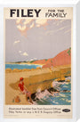 Filey for the Family', LNER poster, 1923-1947. stretched canvas large none Art Print - Science Museum Shop