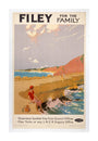 Filey for the Family', LNER poster, 1923-1947. unstretched canvas extra large none Art Print - Science Museum Shop