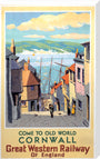 Come to Old World Cornwall', GWR poster, 1931. stretched canvas extra large none Art Print - Science Museum Shop
