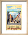 Come to Old World Cornwall', GWR poster, 1931. art print extra small natural Art Print - Science Museum Shop