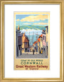 Come to Old World Cornwall', GWR poster, 1931. art print small gold Art Print - Science Museum Shop