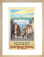 Come to Old World Cornwall', GWR poster, 1931. art print small natural Art Print - Science Museum Shop