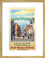 Come to Old World Cornwall', GWR poster, 1931. art print medium gold Art Print - Science Museum Shop