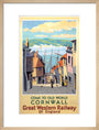 Come to Old World Cornwall', GWR poster, 1931. art print medium natural Art Print - Science Museum Shop