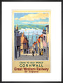 Come to Old World Cornwall', GWR poster, 1931. art print large black Art Print - Science Museum Shop