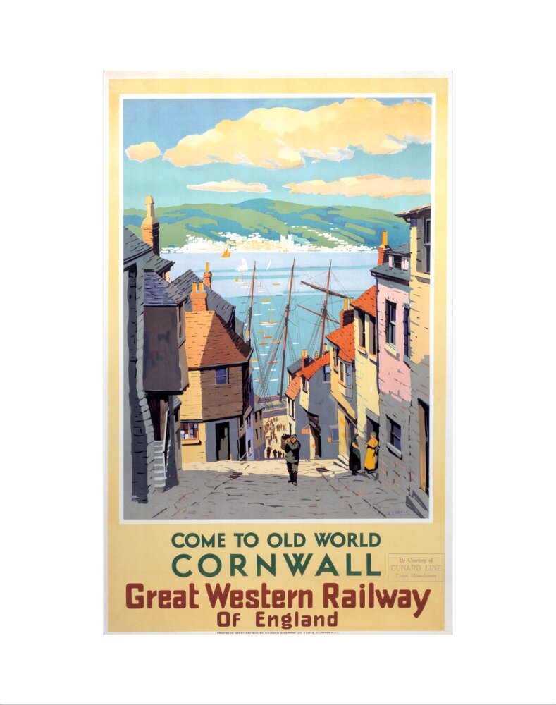 Come to Old World Cornwall', GWR poster, 1931. art print extra small none Art Print - Science Museum Shop