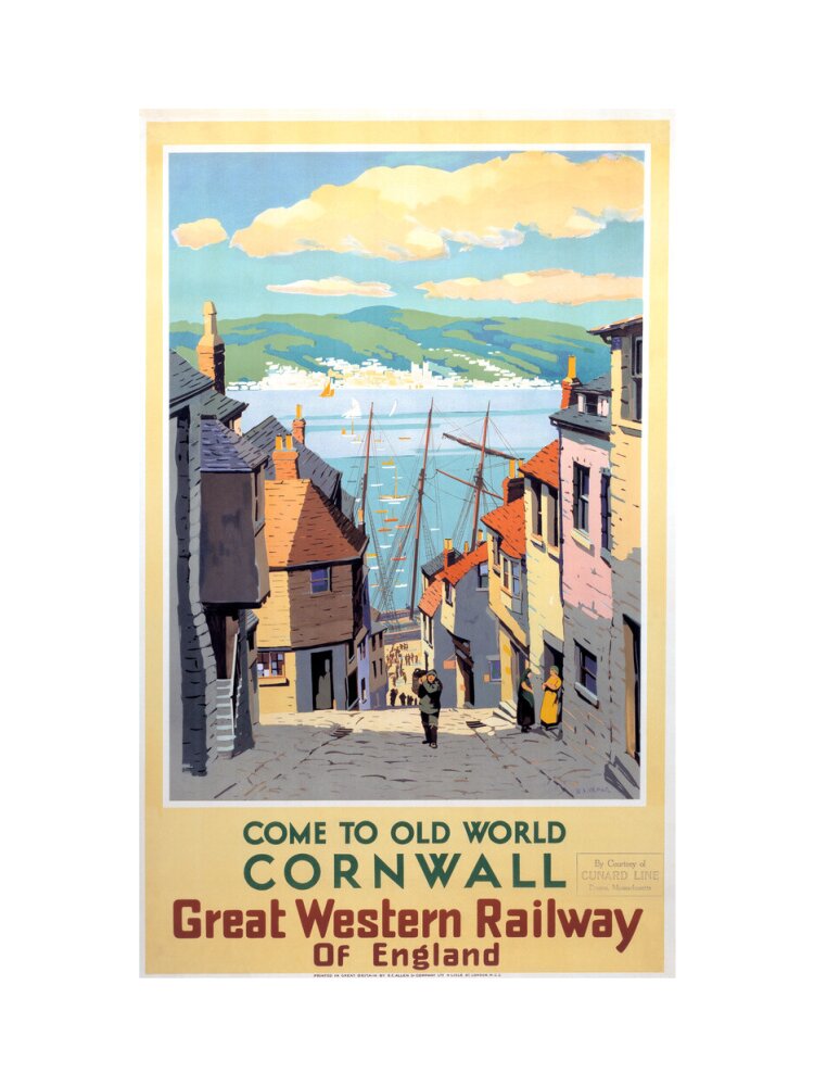 Come to Old World Cornwall', GWR poster, 1931. art print small none Art Print - Science Museum Shop