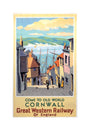 Come to Old World Cornwall', GWR poster, 1931. unstretched canvas medium none Art Print - Science Museum Shop
