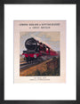 The 'Royal Scot' locomotive, LMS poster 1931. art print small black Art Print - Science Museum Shop