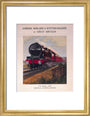 The 'Royal Scot' locomotive, LMS poster 1931. art print small gold Art Print - Science Museum Shop