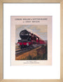 The 'Royal Scot' locomotive, LMS poster 1931. art print small natural Art Print - Science Museum Shop