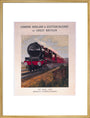 The 'Royal Scot' locomotive, LMS poster 1931. art print extra large gold Art Print - Science Museum Shop