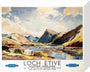 'Loch Etive, Western Highlands', BR(ScR) poster, 1948-1965. stretched canvas small none Art Print - Science Museum Shop