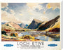 'Loch Etive, Western Highlands', BR(ScR) poster, 1948-1965. stretched canvas large none Art Print - Science Museum Shop