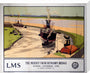 'The Mersey from Runcorn Bridge', LMS poster, 1923-1947. stretched canvas large none Art Print - Science Museum Shop