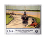 'The Mersey from Runcorn Bridge', LMS poster, 1923-1947. unstretched canvas medium none Art Print - Science Museum Shop