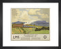'The Coronation Scot Ascending Shap Fell', LMS poster, 1937. art print extra small black Art Print - Science Museum Shop