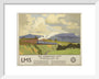 'The Coronation Scot Ascending Shap Fell', LMS poster, 1937. art print extra small white Art Print - Science Museum Shop