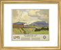 'The Coronation Scot Ascending Shap Fell', LMS poster, 1937. art print extra small gold Art Print - Science Museum Shop
