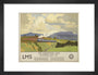 'The Coronation Scot Ascending Shap Fell', LMS poster, 1937. art print small black Art Print - Science Museum Shop