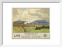 'The Coronation Scot Ascending Shap Fell', LMS poster, 1937. art print small white Art Print - Science Museum Shop