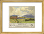 'The Coronation Scot Ascending Shap Fell', LMS poster, 1937. art print small gold Art Print - Science Museum Shop