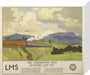 'The Coronation Scot Ascending Shap Fell', LMS poster, 1937. stretched canvas small none Art Print - Science Museum Shop