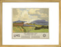 'The Coronation Scot Ascending Shap Fell', LMS poster, 1937. art print medium gold Art Print - Science Museum Shop