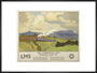 'The Coronation Scot Ascending Shap Fell', LMS poster, 1937. art print extra large black Art Print - Science Museum Shop