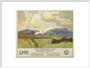 'The Coronation Scot Ascending Shap Fell', LMS poster, 1937. art print extra large white Art Print - Science Museum Shop