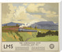 'The Coronation Scot Ascending Shap Fell', LMS poster, 1937. stretched canvas large none Art Print - Science Museum Shop