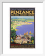 'Penzance', GWR poster, 1923-1947. art print extra small white Art Print - Science Museum Shop