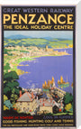 'Penzance', GWR poster, 1923-1947. stretched canvas large none Art Print - Science Museum Shop