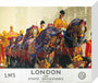 'London for State Occasions', LMS poster, 1930s. stretched canvas small none Art Print - Science Museum Shop