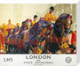 'London for State Occasions', LMS poster, 1930s. stretched canvas medium none Art Print - Science Museum Shop