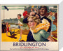 'Bridlington: It's Quicker By Rail', LNER poster, 1923-1947. stretched canvas small none Art Print - Science Museum Shop