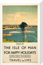 'Isle of Man for Happy Holidays', LMS poster, 1923-1947. stretched canvas medium none Art Print - Science Museum Shop