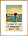 'Isle of Man for Happy Holidays', LMS poster, 1923-1947. art print large natural Art Print - Science Museum Shop
