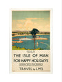 'Isle of Man for Happy Holidays', LMS poster, 1923-1947. art print small none Art Print - Science Museum Shop