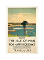 'Isle of Man for Happy Holidays', LMS poster, 1923-1947. unstretched canvas medium none Art Print - Science Museum Shop