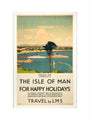 'Isle of Man for Happy Holidays', LMS poster, 1923-1947. art print extra large none Art Print - Science Museum Shop