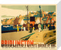 'Bridlington: It's Quicker by Rail', LNER poster, 1935. stretched canvas small none Art Print - Science Museum Shop