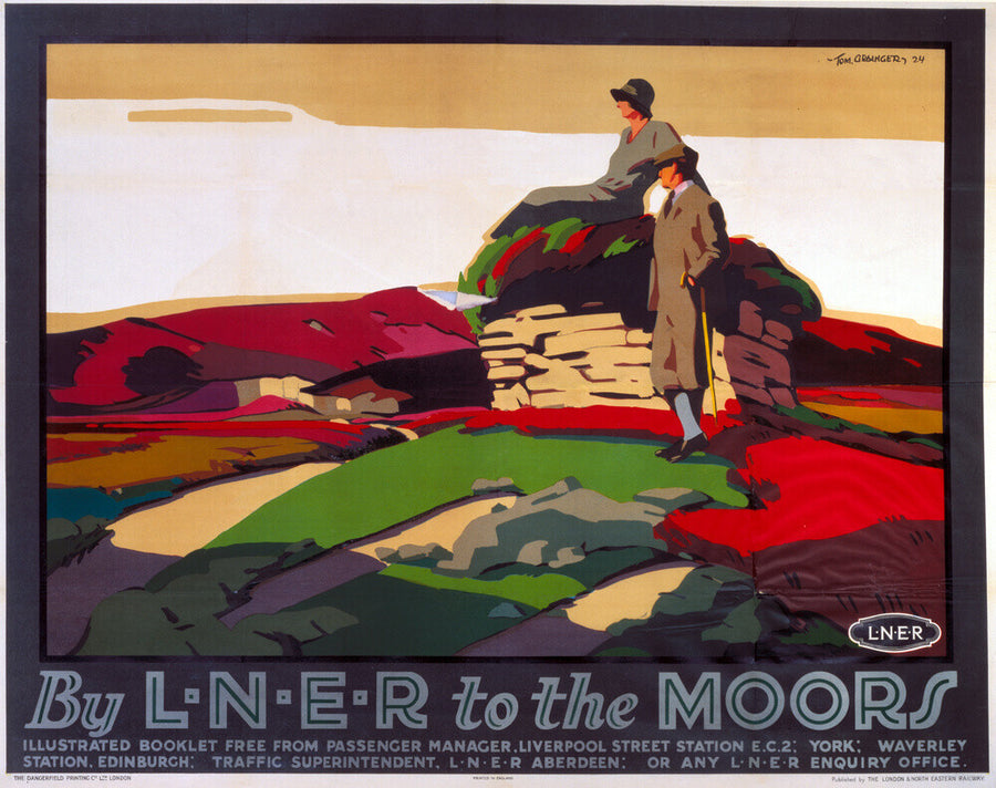 'By LNER to the Moors', LNER poster, 1924. Art Print - Science Museum Shop